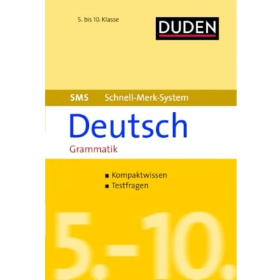 Abbildung von SMS Deutsch Grammatik 5. 10. Klasse (Duden Schnell Merk System)