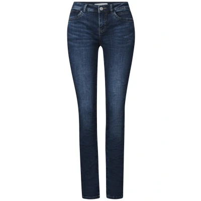 Abbildung von Street One Damen A378402 Jeans im Casual Fit, Dark Blue Wash, 26W / 28L