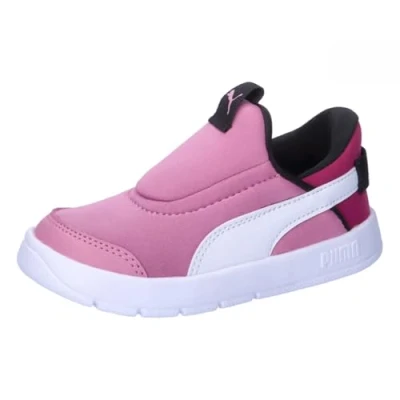 Abbildung von Puma Courtflex V3 EASE IN Unisex Trainingsschuh für Kinder, Größe: 21, Mauved out/white Schuhe