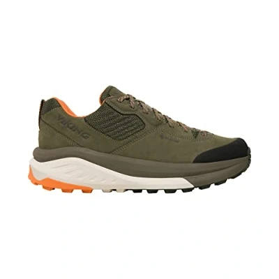 Abbildung von Viking Cerra Hike Low GTX M Walking Shoe Herren, Olive Orange, 43 EU Weit