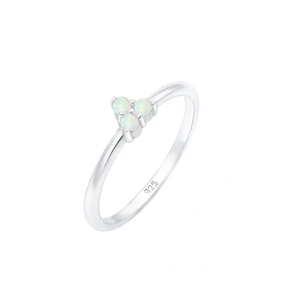 Abbildung von Elli Triangle Classic Ring, Damen, Größe: 54, Silver