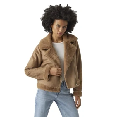 Abbildung von Vero Moda Vmpeggy Jacket Winterjacke, Damen, Größe: Small, Tigers eye