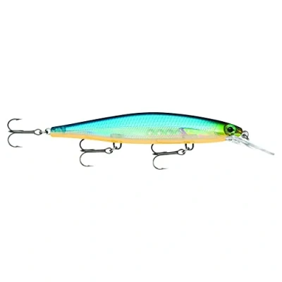 Abbildung von Rapala Shadow Rap Deep Angelköder Angelzubehör für Süßwasser Reaktiver und Aggressiver Kunstköder Lauftiefe 1.2 2.4m Fischköder 11cm, 13g Hergestellt in Estland Blue Ghost