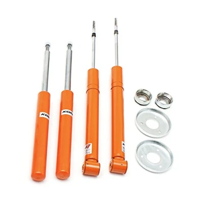 Abbildung von KONI 8650 1007 Stoßdämpfer Vorderachse Gasdruck 614 417 Zweirohr, nicht ein /nachstellbar Federbeineinsatz oben Stift, unten Schelle AUDI: A6 C4 Avant