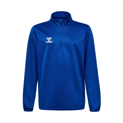 Abbildung von Hummel Essential Halfzip Langarmshirt für Kinder, Größe: 116, True blue