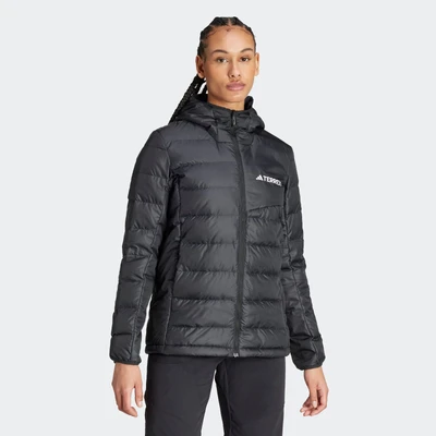 Abbildung von adidas Sportswear Terrex Multi Light DOWN Hooded Daunenjacke, Damen, Größe: XS, Black