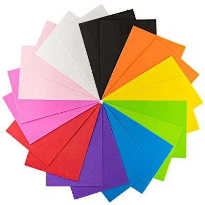 Abbildung von MCE Commerce MOOSGUMMI Platten 20 A4 20x29cm 2mm stark Schaumstoff Platten, Bunt, A705020