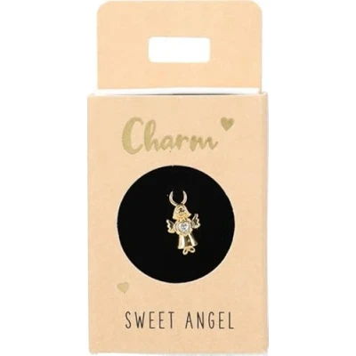 Abbildung von Depesche 11834 036 Charm Engel, vergoldeter Anhänger für Halsketten, Armband und Ohrringe, ideal als kleines Geschenk
