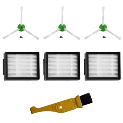 Abbildung von MIRTUX Zubehör Set für Roomba E5 E6 i3 i3+ i7 i7+ j7 e5154 e5158. Pack mit seitlichen Bürsten und Filter iRobot Roomba. Ersatz 3 + Reiniger.
