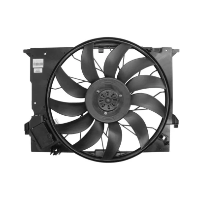 Abbildung von NRF 47852 Lüfter 530 12 850 mit Kühlerlüfterrahmen (Zarge), bürstenloser Motor MERCEDES BENZ: E Class T modell, Saloon, CLK Coupe