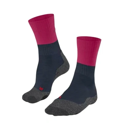Abbildung von FALKE Damen Wandersocken TK2 Explore W So Wolle Funktionsmaterial antiblasen dick 1 Paar, Rot Barolo 8526, 37 38