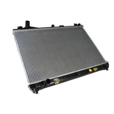 Abbildung von THERMOTEC D78004TT Kühler, Motorkühlung Aluminium für Fahrzeuge mit/ohne Klimaanlage 698 450 16 Automatikgetriebe Kühlrippen gelötet