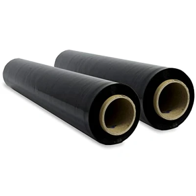 Abbildung von Stretch Verpackungsfolie, schwarze Kunststofffolie zum Verpacken, schützende Kunststoffrolle für Versand und Umzug, Rolle von 50 cm bis zu 400 m dehnbar Ofituria (1 Stück)