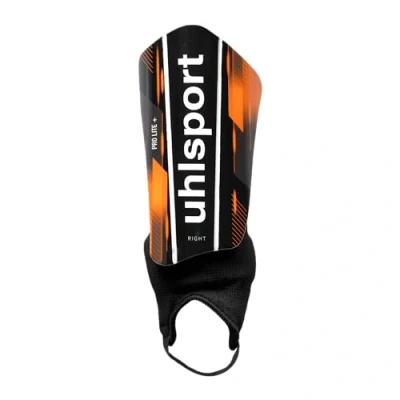Abbildung von uhlsport Pro Lite Plus, Unisex Jugend Fußball Schienbeinschoner, Schwarz/Naranja fluor/Blanc, XS