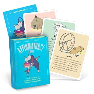 Abbildung von Knock Affirmators! at Work: 50 Affirmation Cards to Help You Yourself? without the Self Helpy Ness!