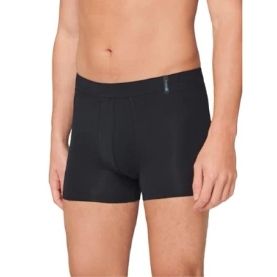 Abbildung von Schiesser Herren Unterwäsche Atmungsaktiv Und Weich Unifarben Long Life Soft Boxershorts, Blauschwarz_149045, XXL EU