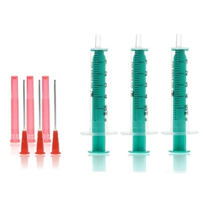 Abbildung von Horn Medical Spritzen Set für Hobby &amp; Heimwerken mit stumpfen Nadeln (3x 5ml 3x Kanüle)