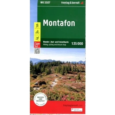 Abbildung von Montafon, Wander , Rad und Freizeitkarte 1:35.000, freytag &amp; berndt, WK 5507: Mit APP, wasserfest reißfest (freytag berndt Freizeitkarten, Band 5507)