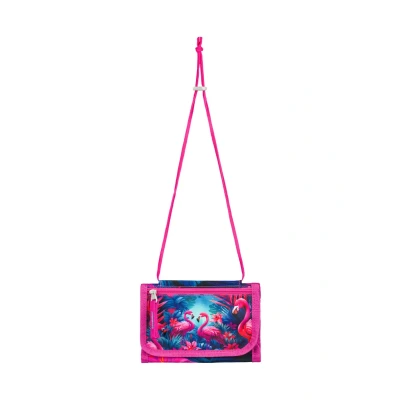 Abbildung von Baagl Flamingos Umhängetasche für Kinder, Größe: One Size, Rosa