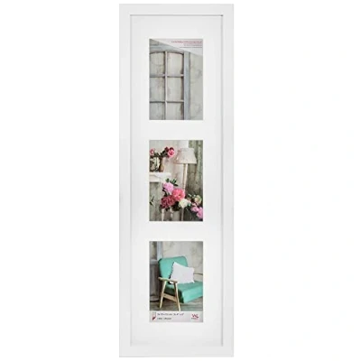 Abbildung von walther design Bilderrahmen weiss 3X 10x15 cm Galerie Stockholm Holzrahmen EA315W