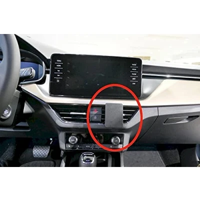 Abbildung von Brodit ProClip Fahrzeughalter 855587 Made IN Sweden Mittelbefestigung für linkslenkende Fahrzeuge passt Gerätehalter, Schwarz