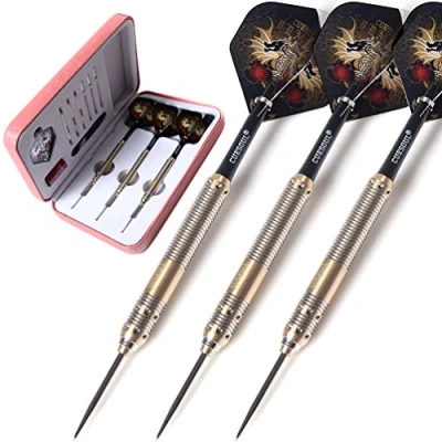 Abbildung von CUESOUL 25 Gramm Stahlspitze Darts mit Deluxe PU Fall Dragon Series 002