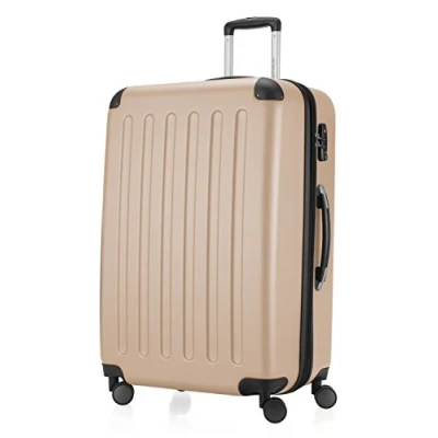 Abbildung von HAUPTSTADTKOFFER SPREE Großer Hartschalen Koffer Trolley Rollkoffer Reisekoffer, 4 Doppel Rollen, 75 cm, 119 L, Champagner