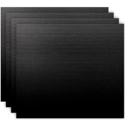 Abbildung von SPARES2GO Antihaft Backmatte (4er Pack) große, universelle Teflon Backmatte, Herdschutz, strapazierfähige, saubere Backofen Einlagen mit Umluft (40 x 50 cm)