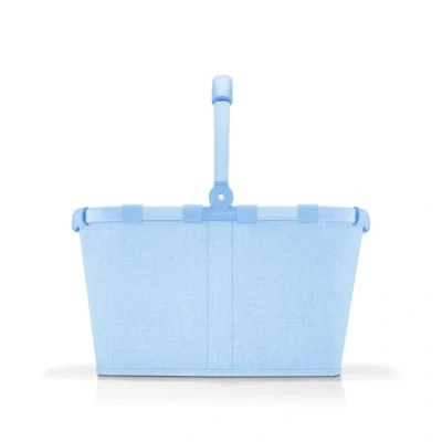 Abbildung von reisenthel carrybag Frame Twist Powder Blue Stabiler Einkaufskorb mit viel Stauraum und praktischer Innentasche Elegantes wasserabweisendes Design