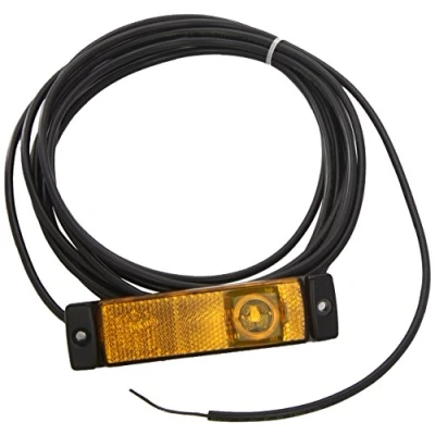 Abbildung von HELLA 2PS 008 645 187 Seitenmarkierungsleuchte Begrenzungsleuchte Anhänger Wohnwagen LED 24V Schraubanschluss/Anbau Kabel: 5000mm Stecker: offene Kabelenden seitlicher Anbau