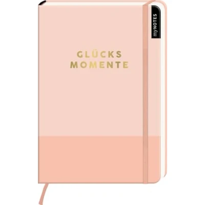 Abbildung von myNOTES Notizbuch A5: Glücksmomente: Notebook medium, gepunktet In minimalistischem Desgin / Pastell Rosé: Ideal als Bullet Journal oder Tagebuch