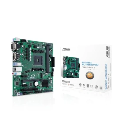 Abbildung von ASUS PRO A520M C II/CSM Business Mainboard Sockel AMD AM4 mATX, LPC Debug Header, Control Center Express, unterstützt SMBUS Remote IT Management