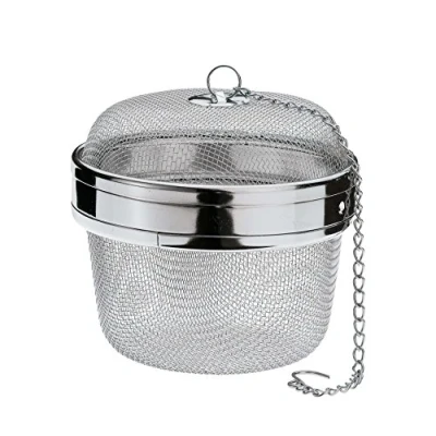 Abbildung von Küchenprofi Gewürzkugel Edelstahl, Teesieb / Gewürzsieb für losen Tee und Gewürze wie Pfeffer, Chili, Zimt mehr, zum Mitkochen, Ei, 10,5 cm