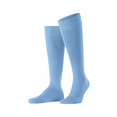 Abbildung von Falke Energizing Cotton Kneehigh Compression Kniestrümpfe, Herren, Größe: 45/46, Cornflower blue