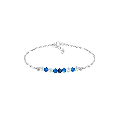 Abbildung von Elli Armband Kinder Beads Rosa mit Kristallen in 925 Sterling Silber