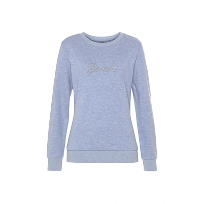 Abbildung von Bench. Loungewear Sweatshirt, mit glänzender Logostickerei,