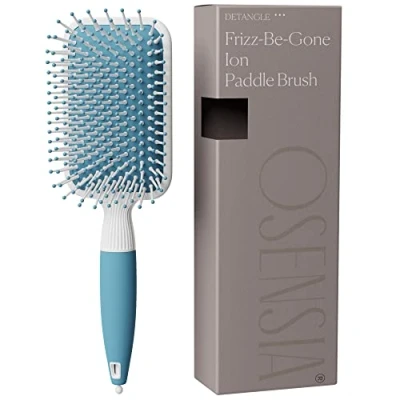 Abbildung von Haarbürste mit Ionischen Mineralien bürste haare Ionen Paddel Damen Herren zum Föhnen, Glätten ohne ziepen, extensions hair brush