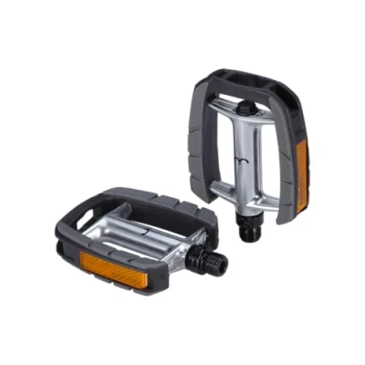 Abbildung von BBB Cycling Fahrradpedale Set Anti Rutsch Reflektoren Komfort Leicht für alle Fahrradtypen Pedale, Schwarz, One Size