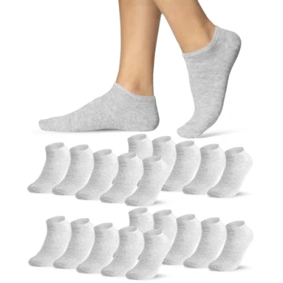 Abbildung von Sneaker Socken Damen 35 38 Grau 10 Paar Kurze Atmungsaktive Baumwolle