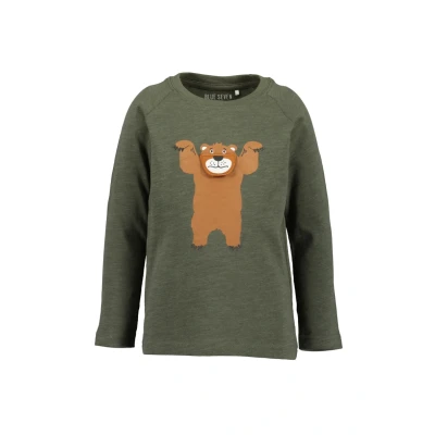 Abbildung von Blue Seven Langarmshirt für Kinder, Größe: 122, Oliv