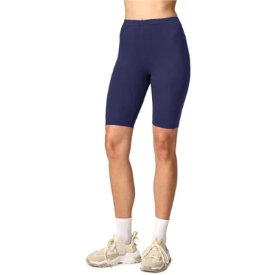 Abbildung von Merry Style Damen Sport Leggings kurz Sportleggings Radlerhose Sporthose aus Viskose MS10 145 (Dunkelblau, XS)