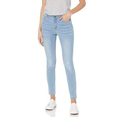 Abbildung von Amazon Essentials Damen Skinny Jeans, Halbhoch, Verwaschenes Blau, 38