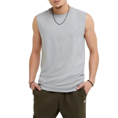 Abbildung von Champion Herren Hemd Klassisches Jersey Muscle T shirt, Oxford grau, M