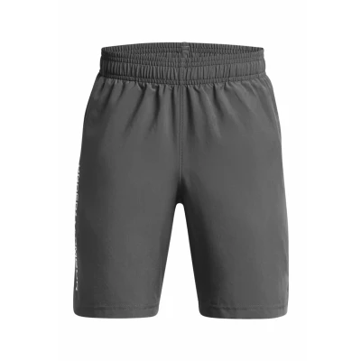 Abbildung von Under Armour TECH Wordmark kurze Sporthose Castlerock für Kinder, Größe: 122/128,