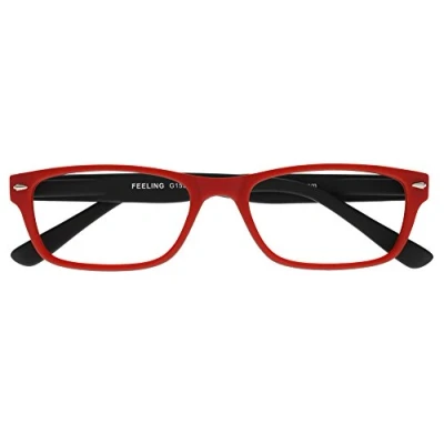 Abbildung von I NEED YOU Lesebrille Feeling, +2.00 Dioptrien, rot schwarz