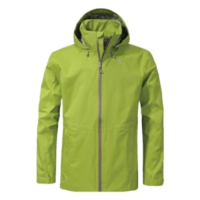 Abbildung von Schöffel Aiplspitz Regenjacke / wasserabweisende Jacke, Herren, Größe: 50, Grün