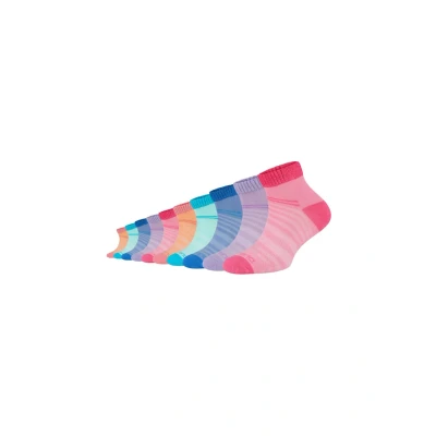 Abbildung von camano KURZ Ventilation 10ER PACK Sportsocken für Kinder, Größe: 27 30, Prism pink