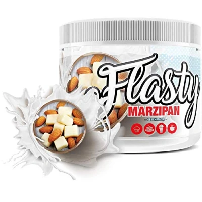Abbildung von Flasty Geschmackspulver (Marzipan) 1 x 250g Kalorienarmes Flavour Pulver mit Nur ca. 7 kcal pro Portion bringt es Leben in deinen Quark, Joghurt und vielem mehr.