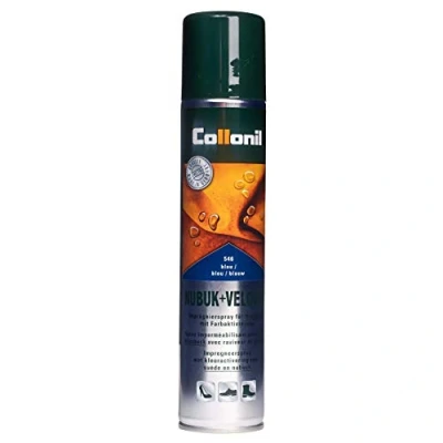 Abbildung von Collonil Nubuk Velour Imprägnier Spray für Rauleder 200ml blau