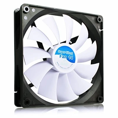 Abbildung von AABCOOLING Super Silent Fan 14 Leise und Efizient 140mm Gehäuselüfter mit 4 Anti Vibration Pads Ventilator Leise, Computer, Kühlung, Kühler, 8,6 dB(A), 80 m3/h